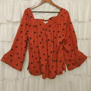 Polka dot blouse